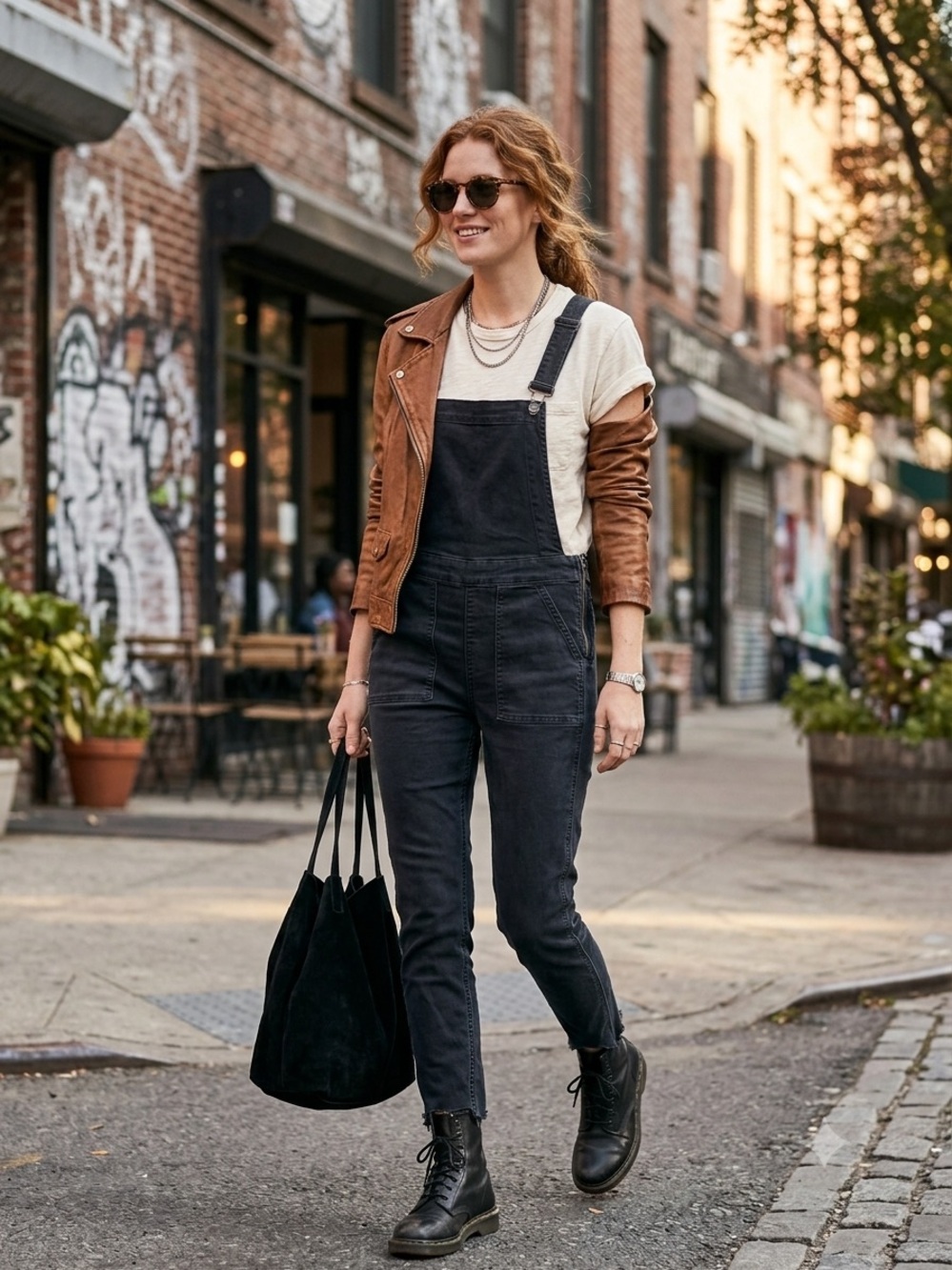 Madewell Cross Back skinny overalls black minimalist boho size medium - Picture 1 of 6